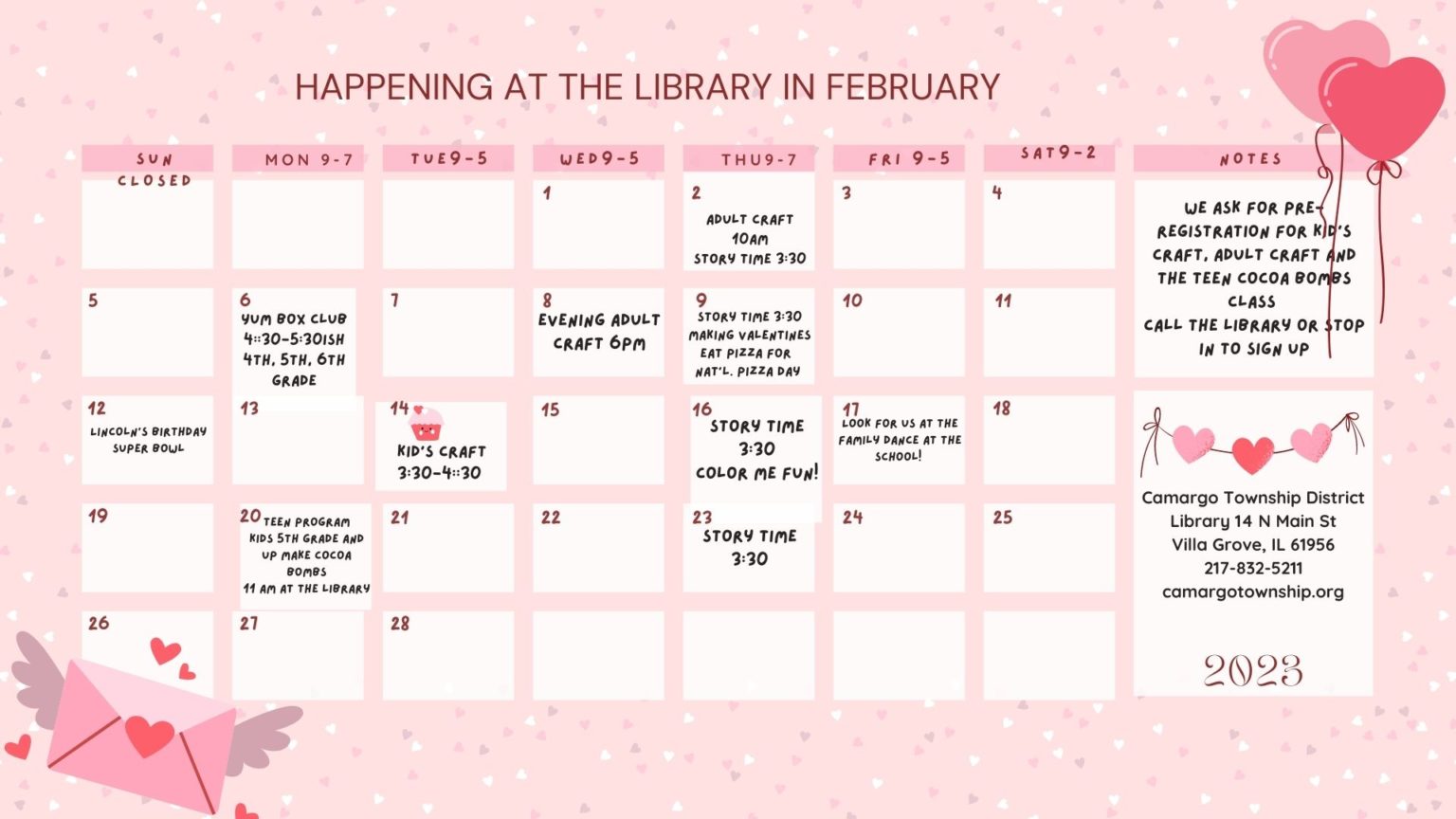 Camargo Township District Library VIlla Grove, IL 61956